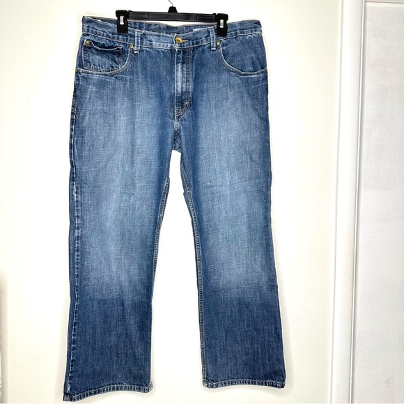 Levis SilverTab Vintage Y2K Baggy Stone Wash  Denim Hiphop Jnco Jeans 38x30 - Picture 2 of 12